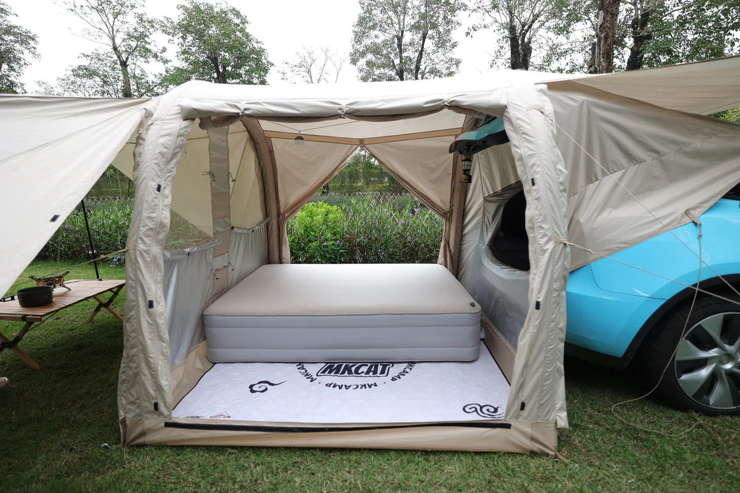MKCAMP™ aufblasbares Deluxe Campingbett Outdoor