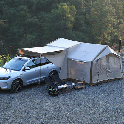 Vorbestellung: MKCAMP™ Tesla / SUV Camping Two Room Oxford Zelt (verbesserte 3. Generation)
