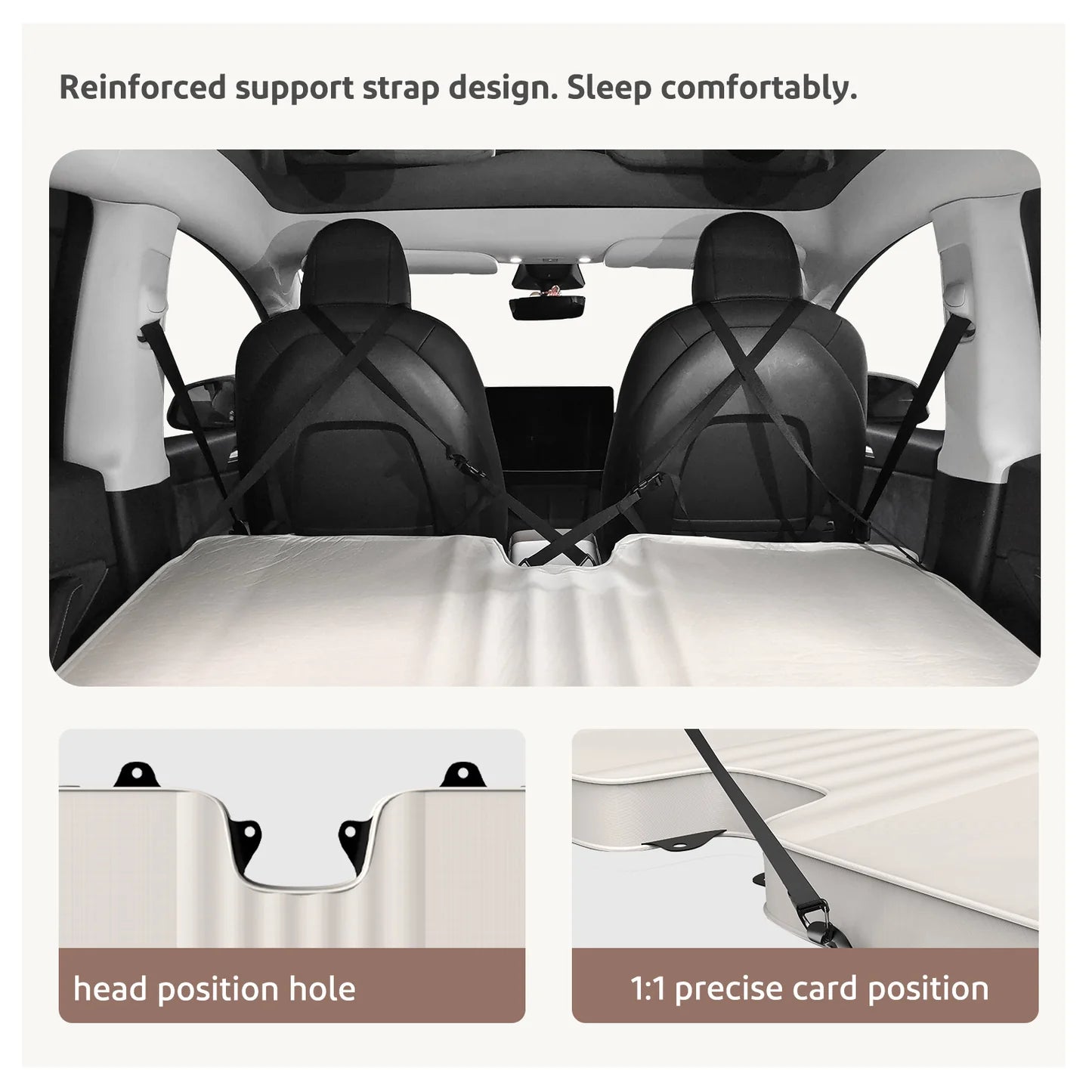 MKCAMP™ Tesla / SUV foldable memory foam deluxe mattress 