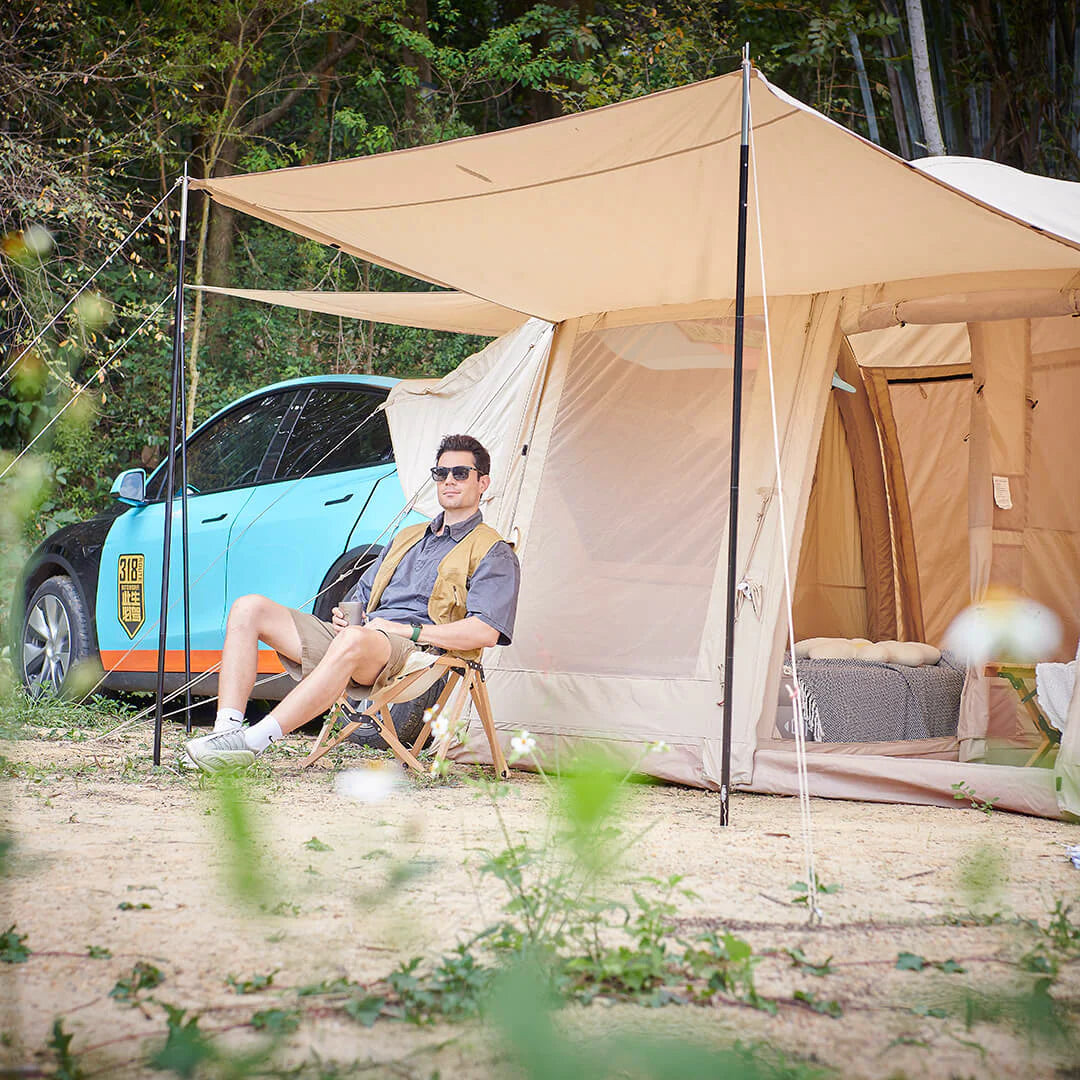 MKCAMP™ Tesla / SUV Camping Two Rooms Oxford Zelt