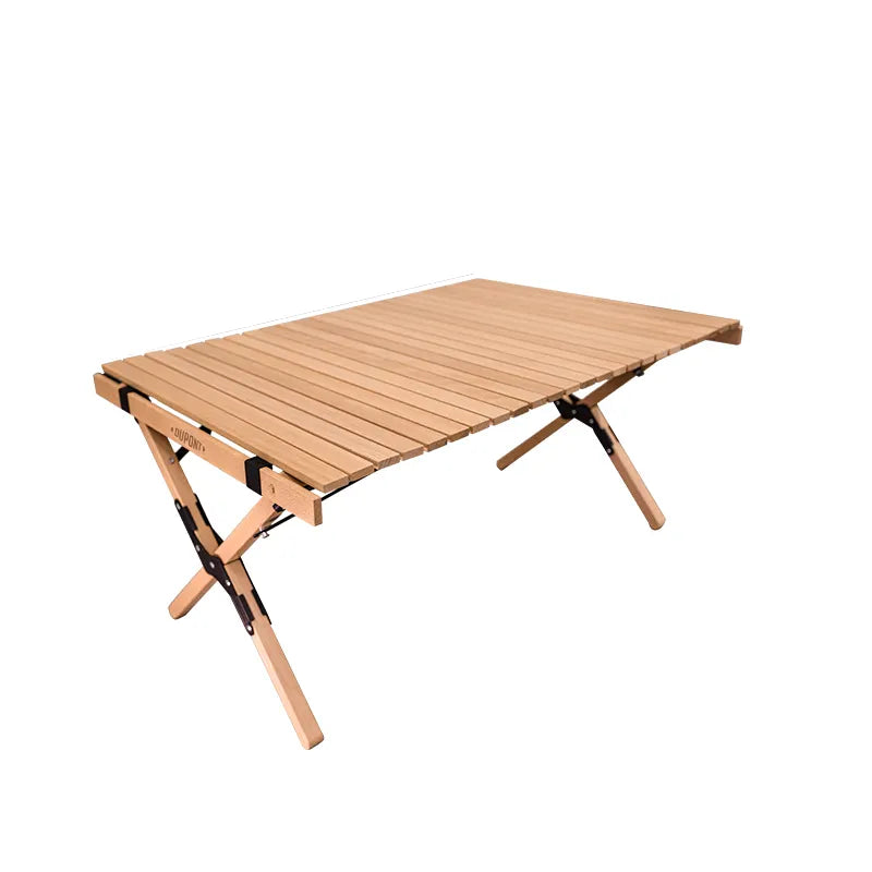 MKCAMP™ foldable solid wood outdoor camping table